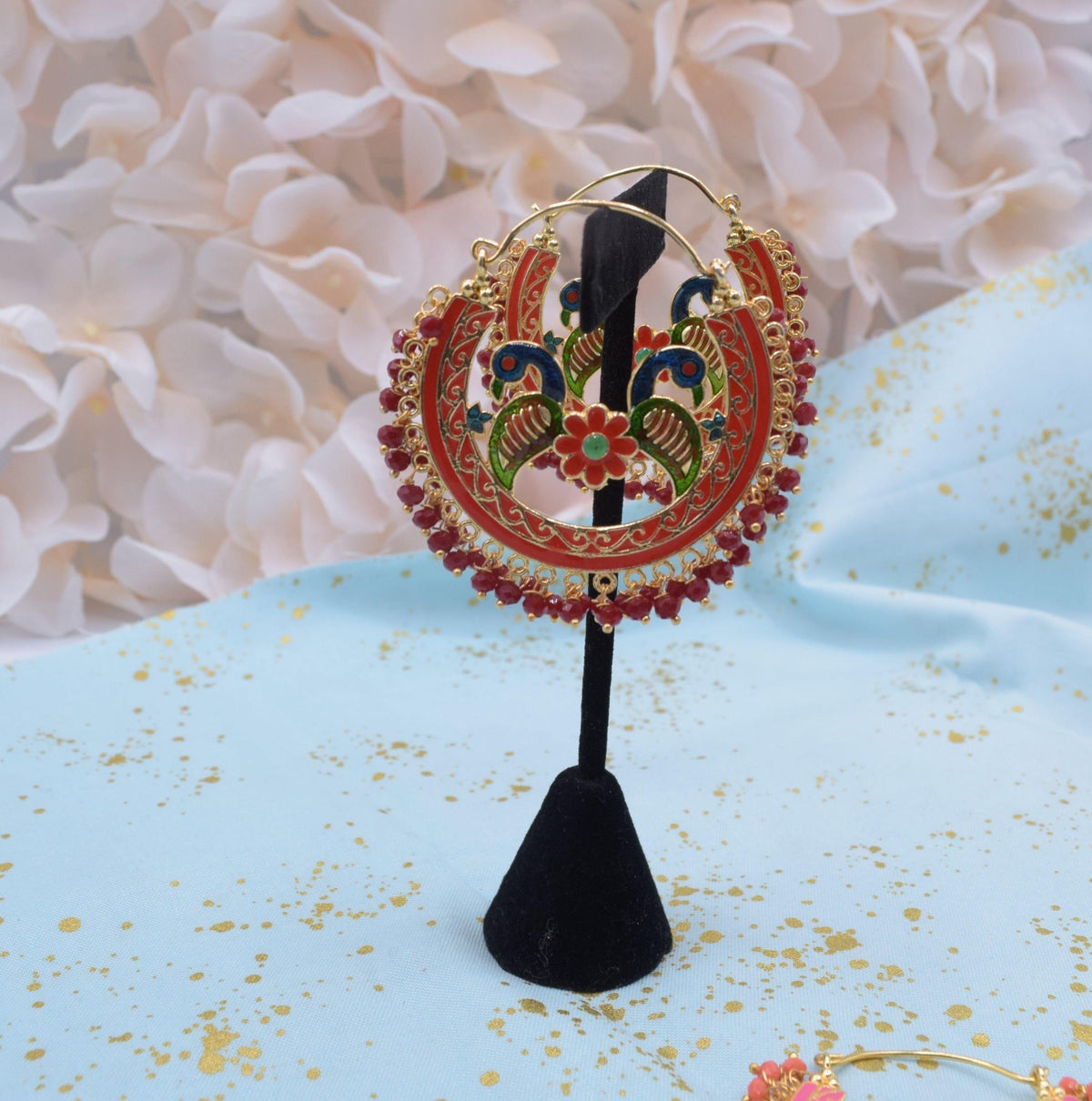 Meenakari - Earrings - Choodiyan