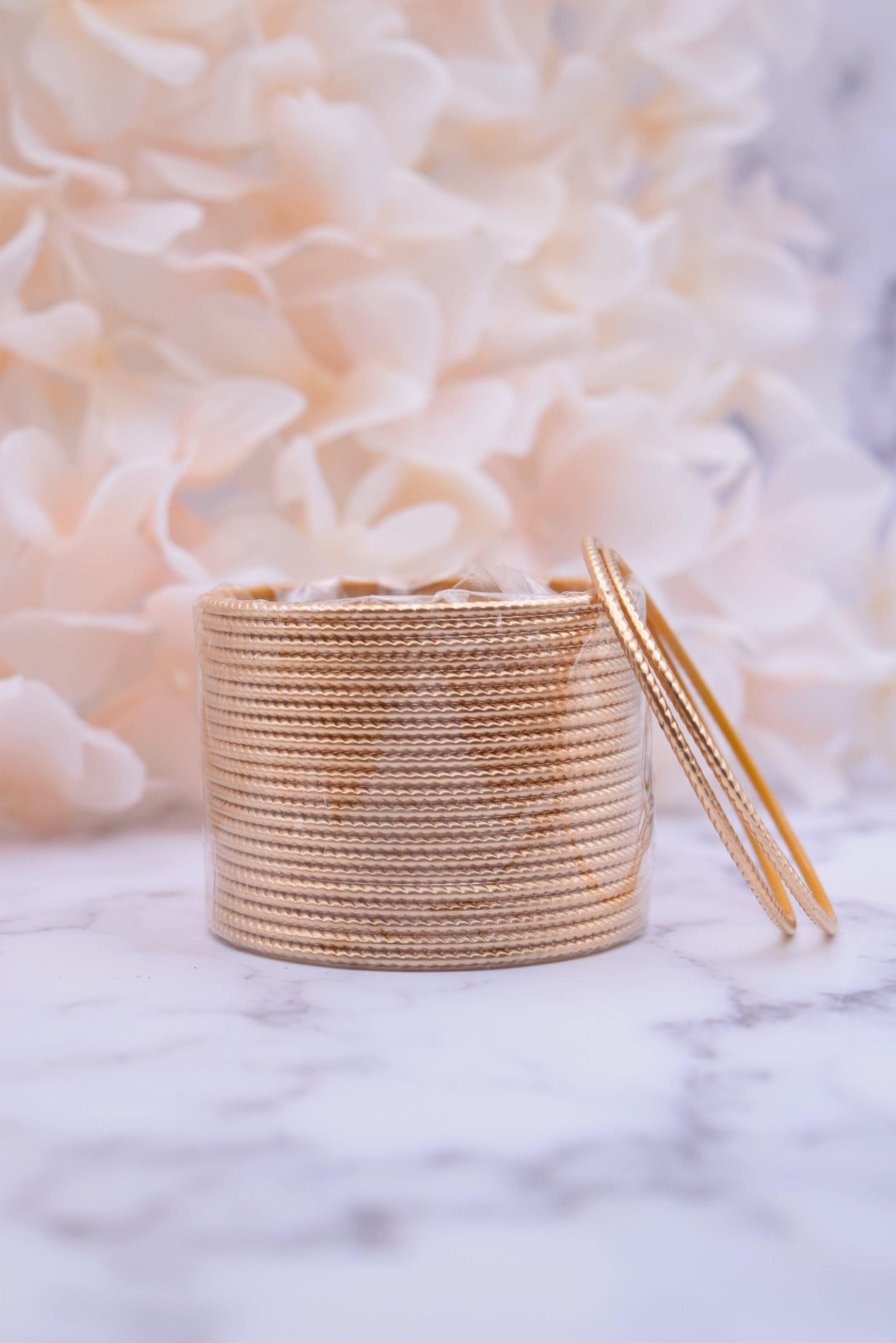 Gold Bangle Stack - Choodiyan