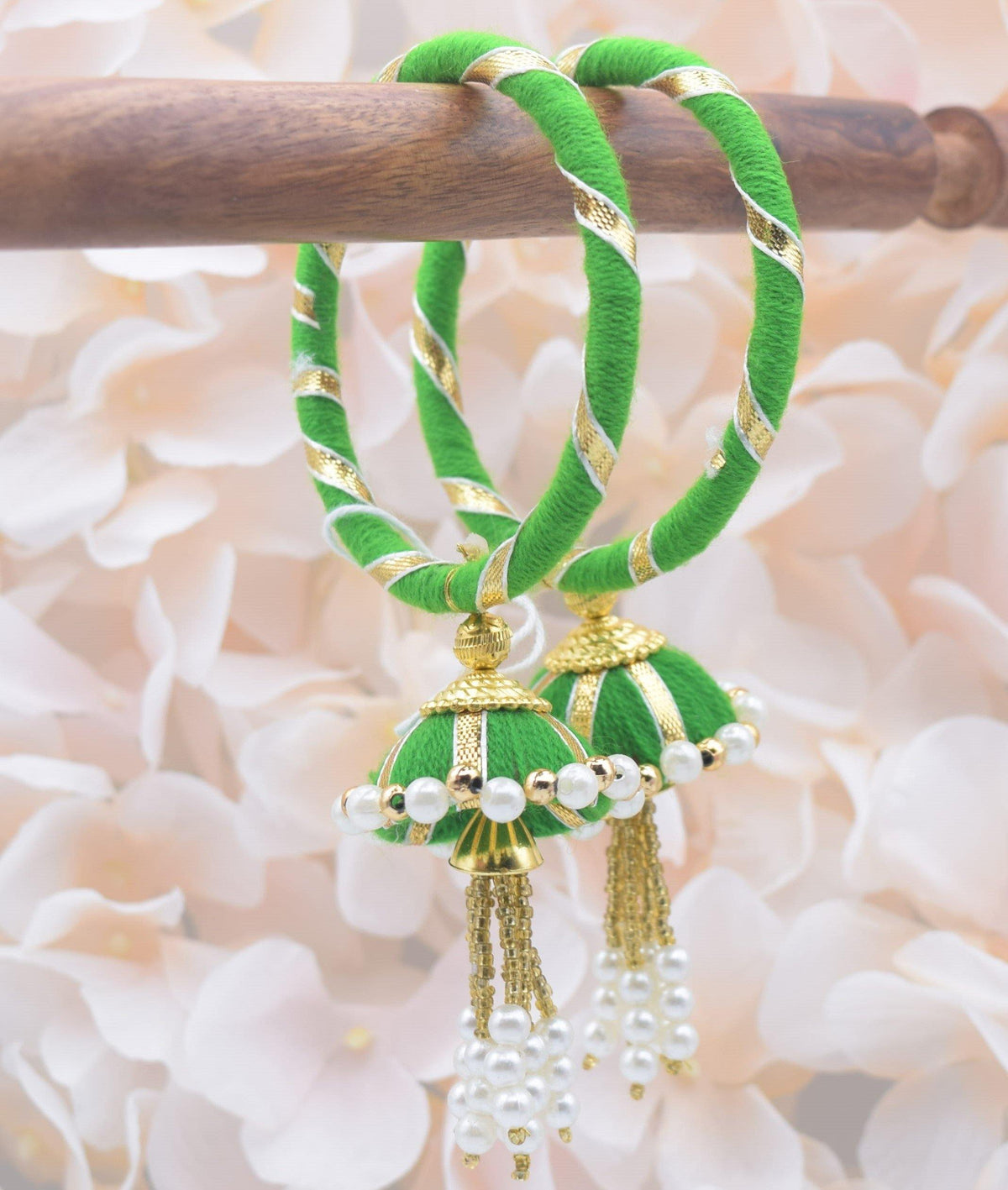 Jhumki Threaded Bangles (size 2.6) - Choodiyan