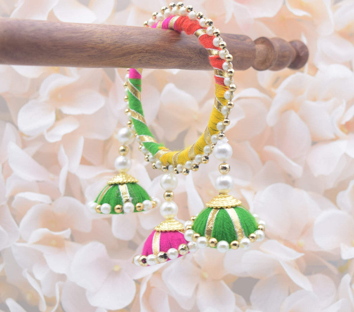 Jhumki Threaded Bangles - Choodiyan