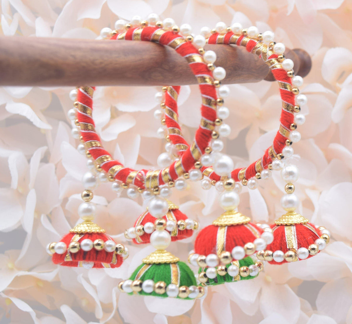 Jhumki Threaded Bangles - Choodiyan