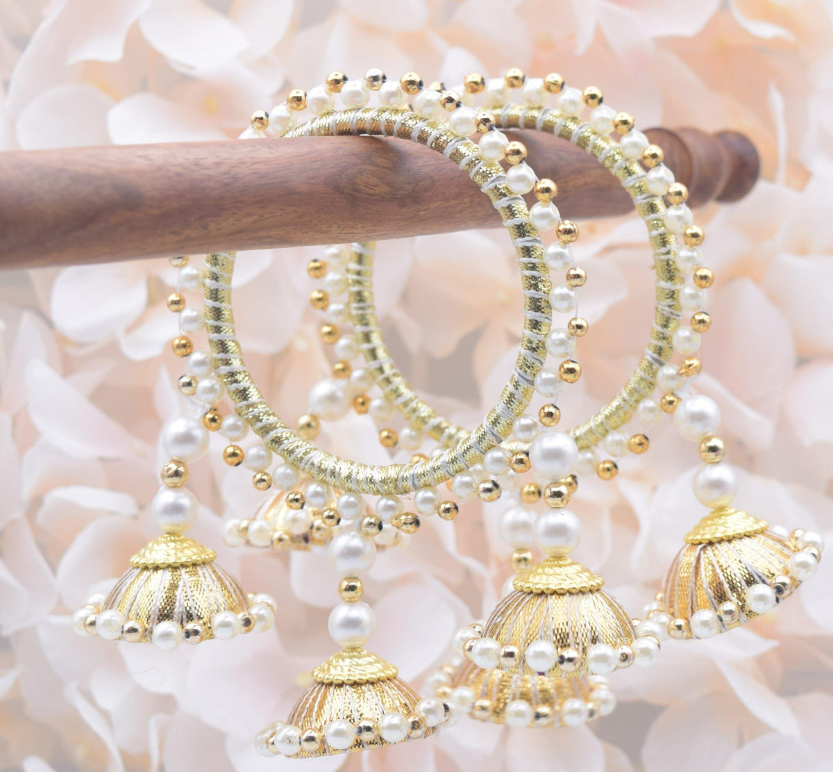 Jhumki Threaded Bangles - Choodiyan