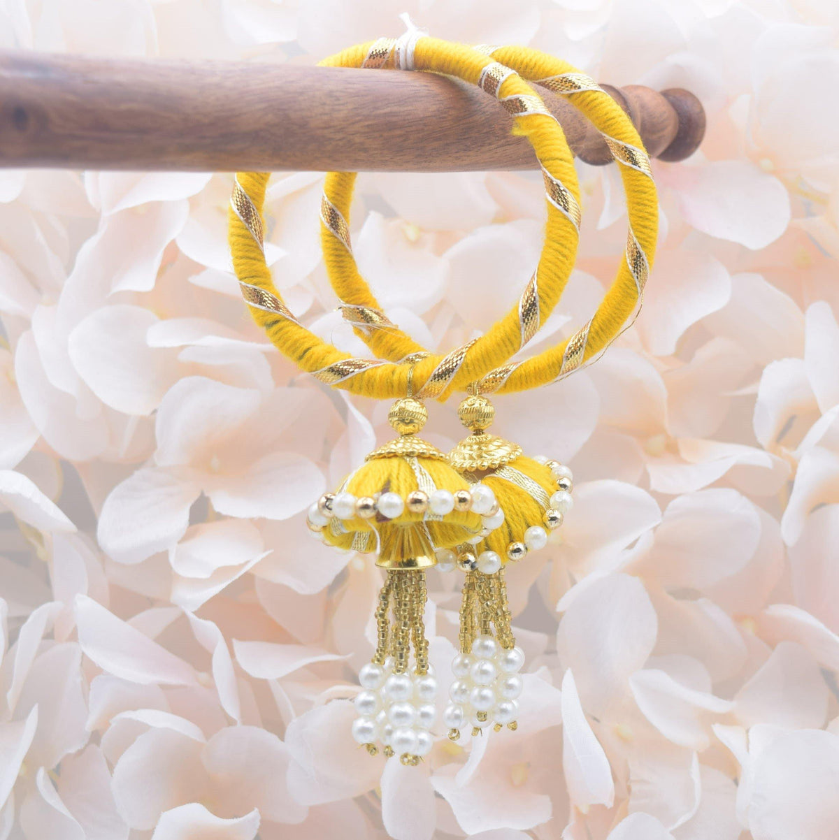 Jhumki Threaded Bangles (size 2.6) - Choodiyan