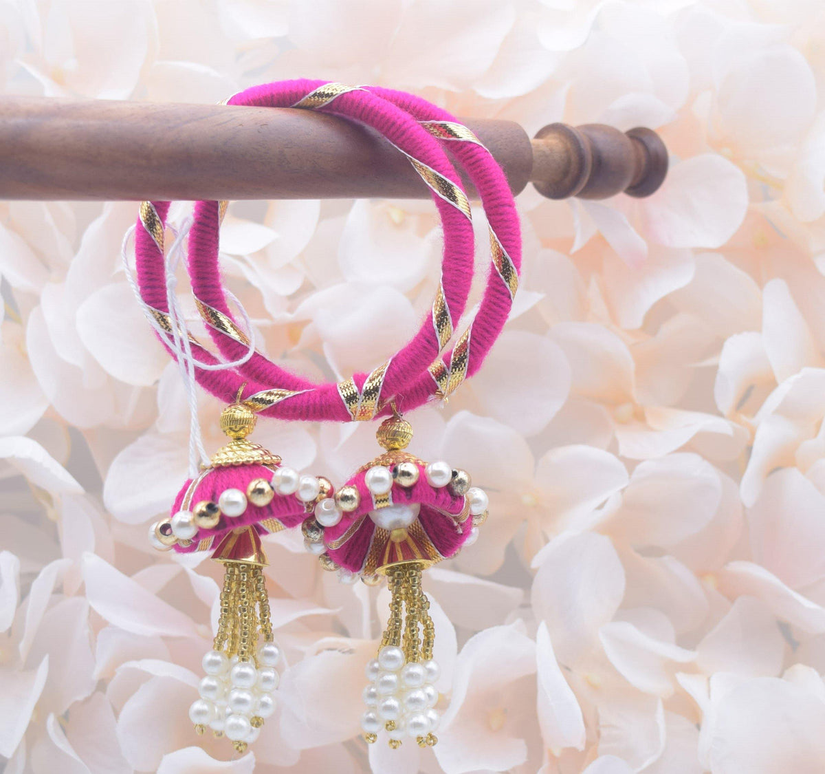 Jhumki Threaded Bangles (size 2.6) - Choodiyan