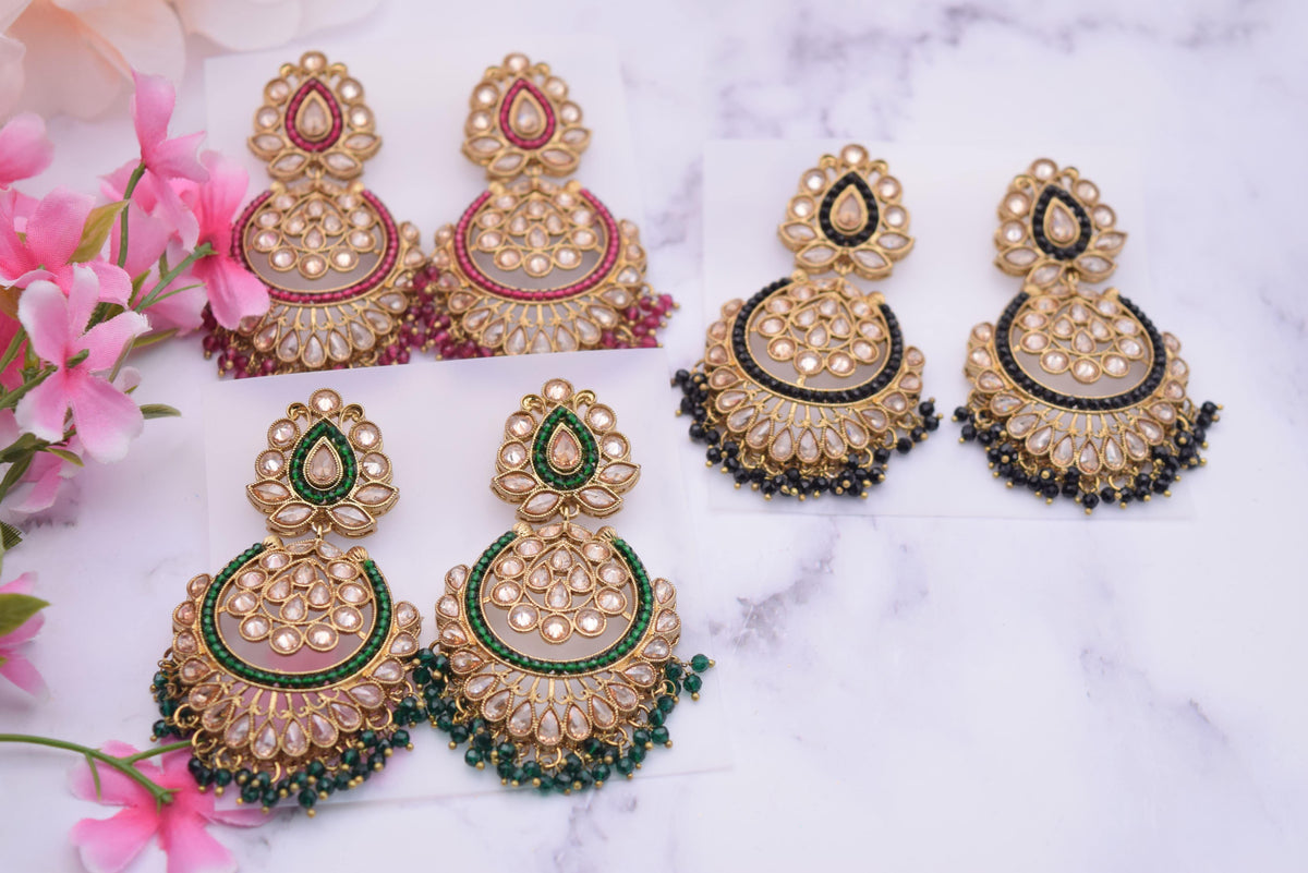 Nandita  - Polki Earrings - Choodiyan