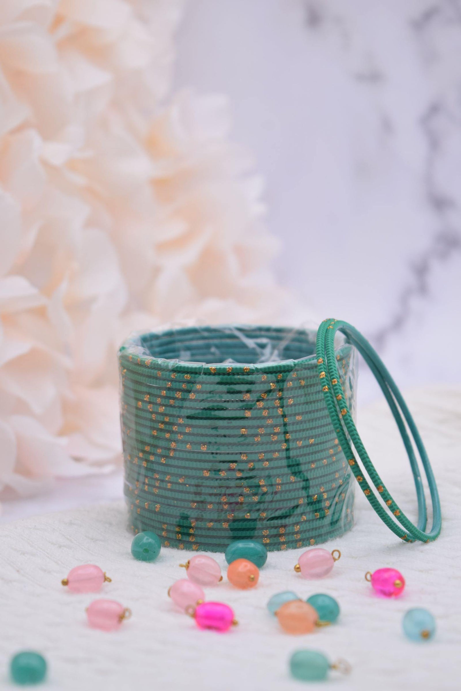 Viridian Bangle Stack ( Green ) - Choodiyan