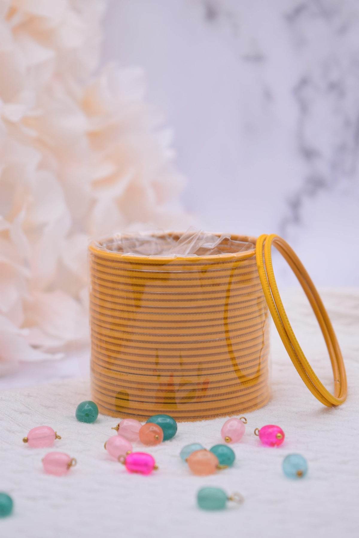 Mustard Bangle Stack - Choodiyan