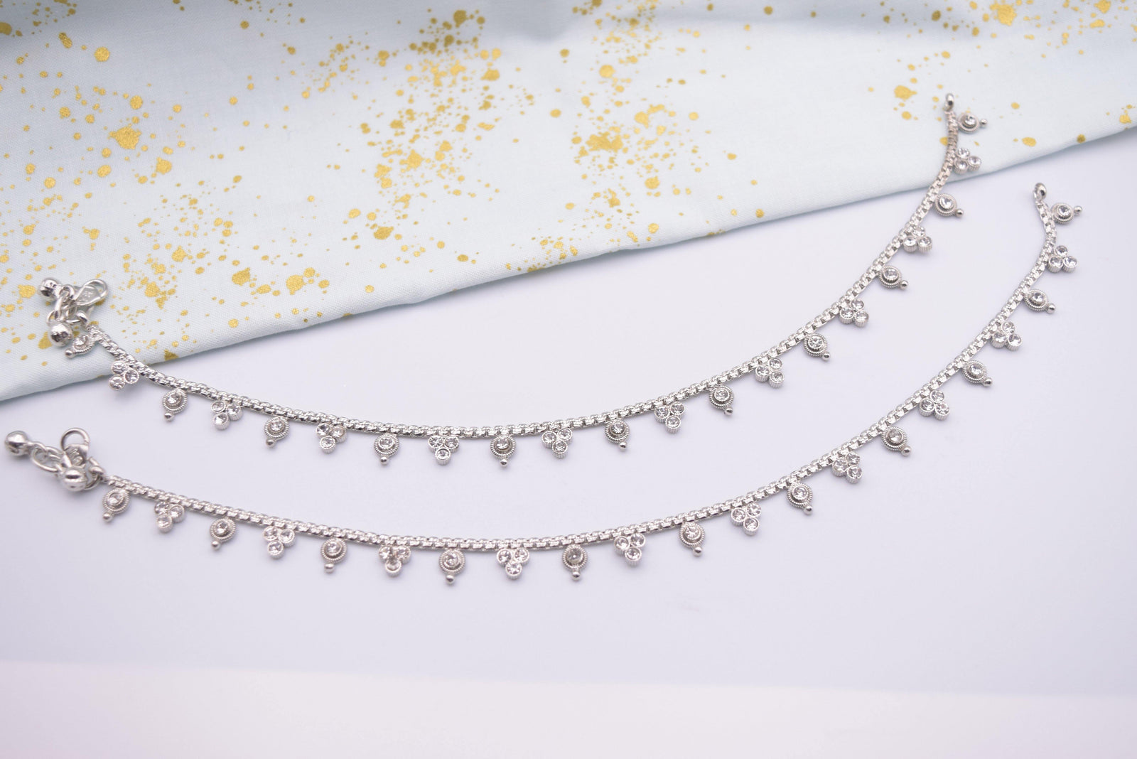 Shana - Silver Anklet - Choodiyan