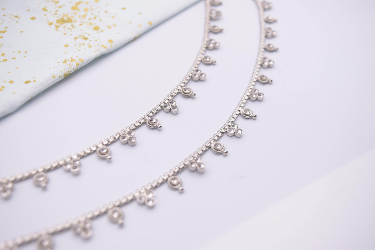 Shana - Silver Anklet - Choodiyan