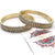 Two Tone Leaf Bangles - Choodiyan