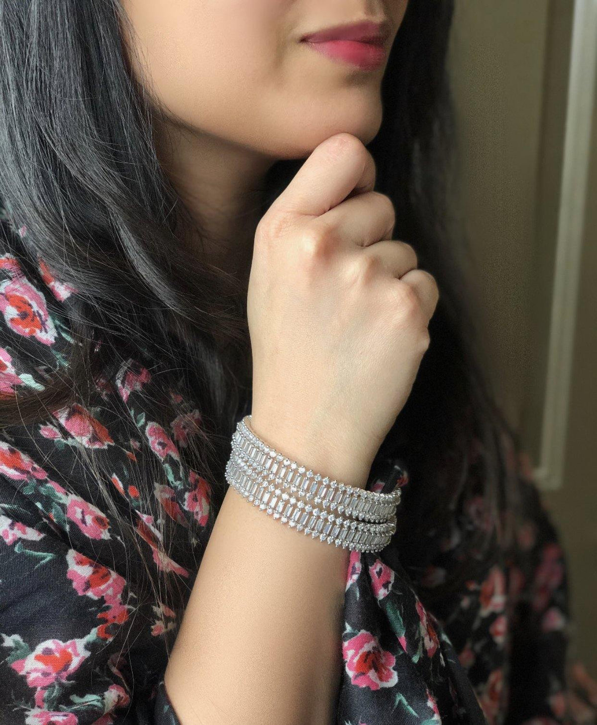 AD Bangles Silver - Choodiyan