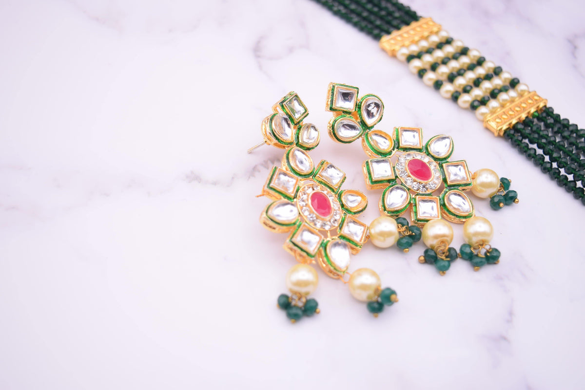 Purvi Long Necklace Set - Choodiyan