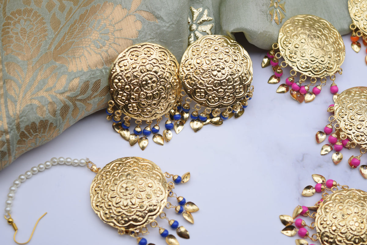 Anushka - Earrings and Tika - Additional Colors Available