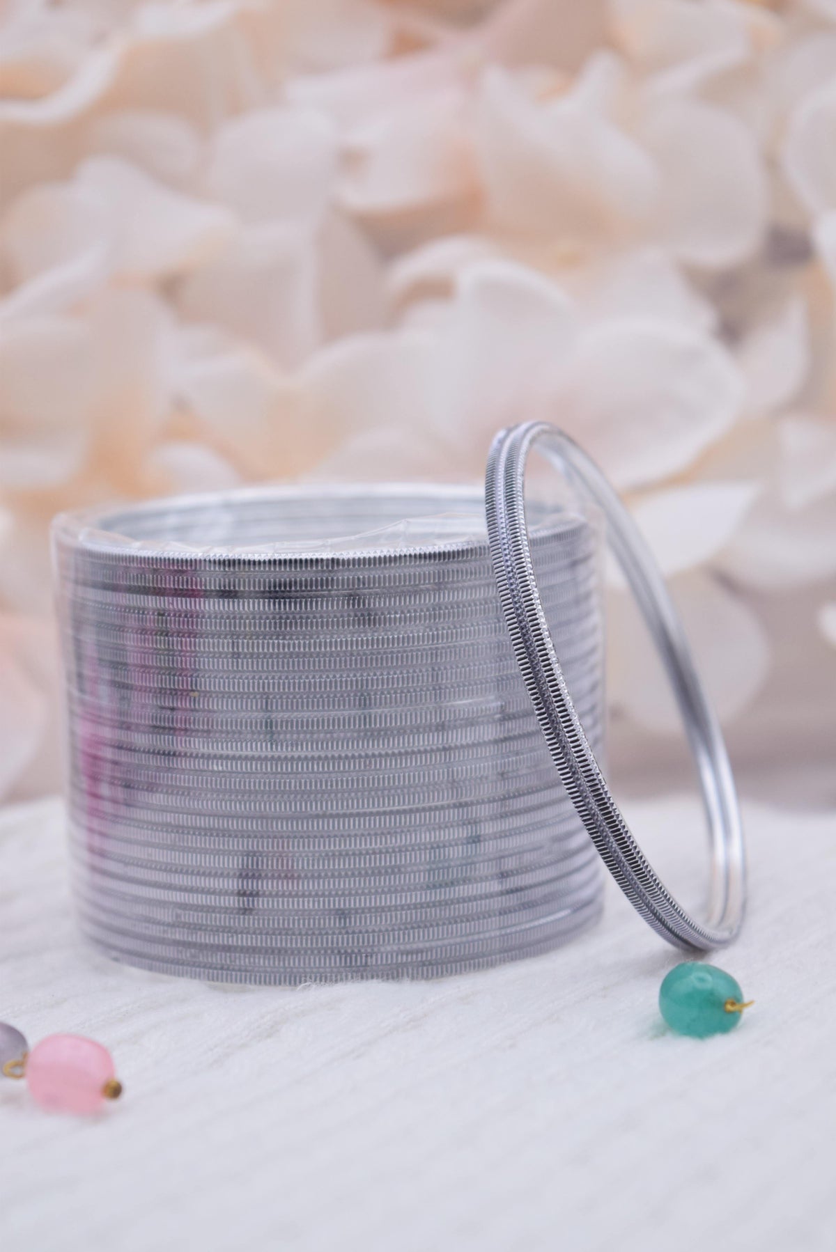 Gray Bangle Stack - Choodiyan