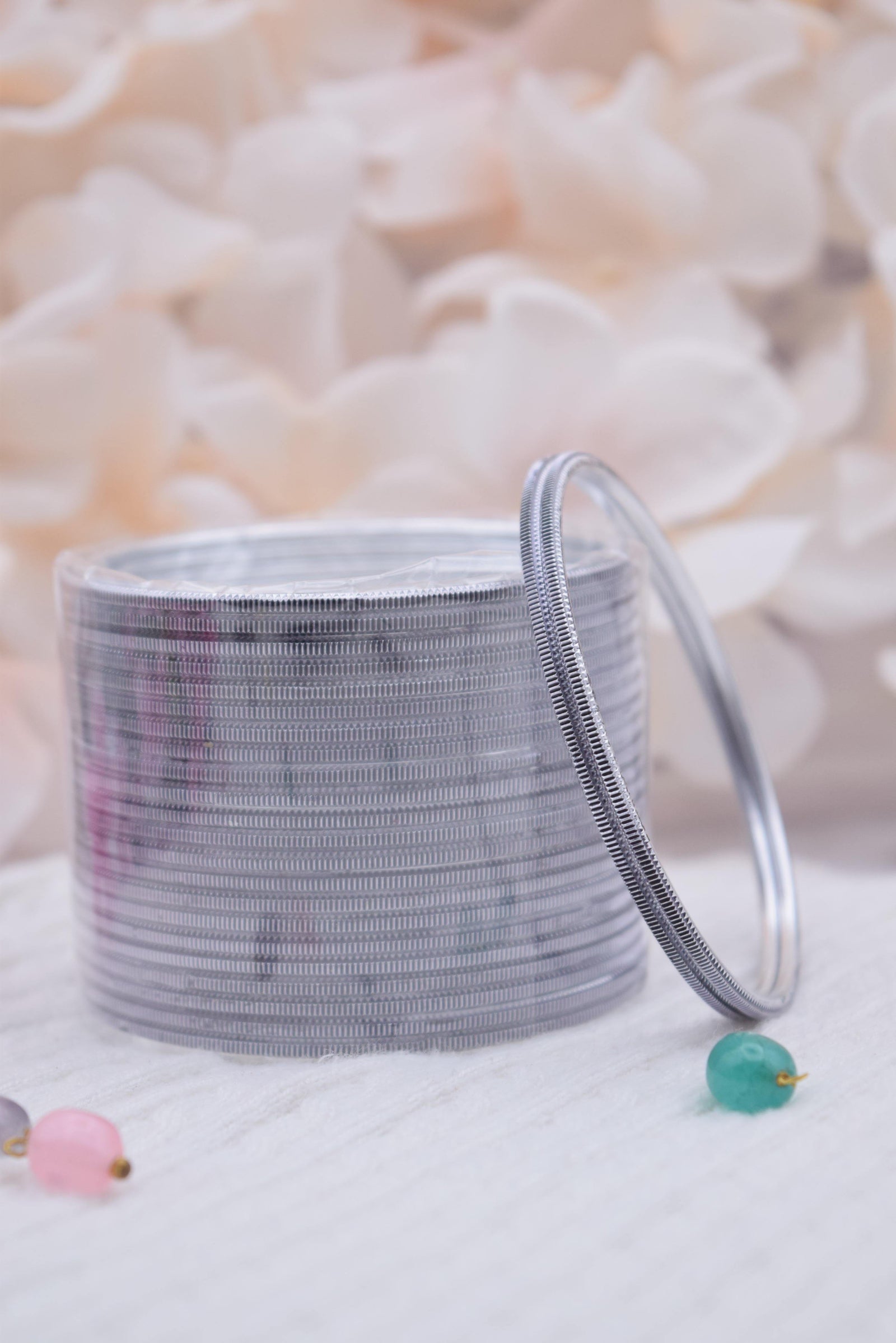 Gray Bangle Stack - Choodiyan