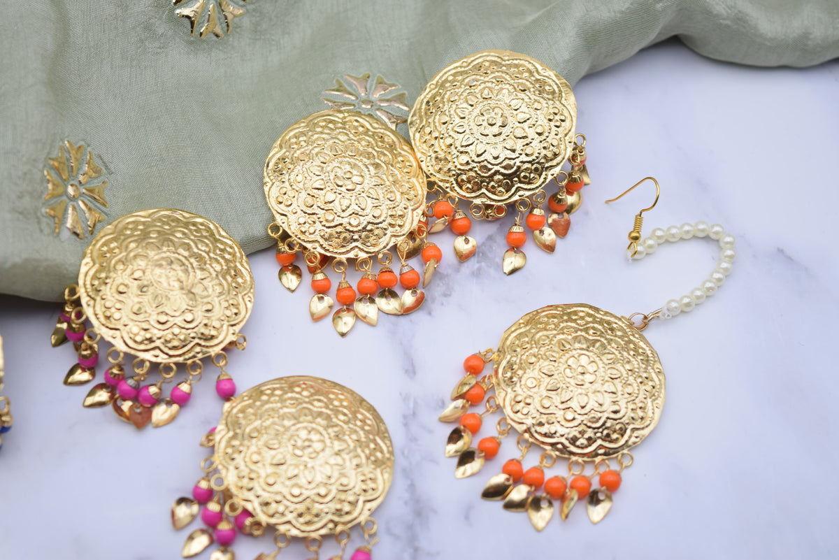 Anushka - Earrings and Tika - Additional Colors Available