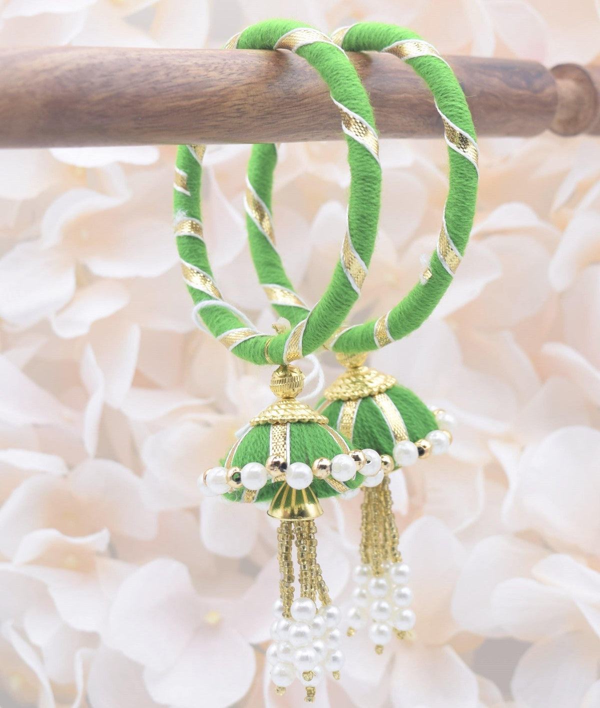 Threaded Jhumki Bangles (size 2.8) - Choodiyan