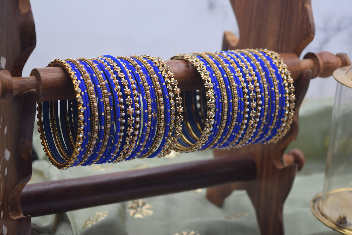 Royal Blue Bangles - Size 2.6