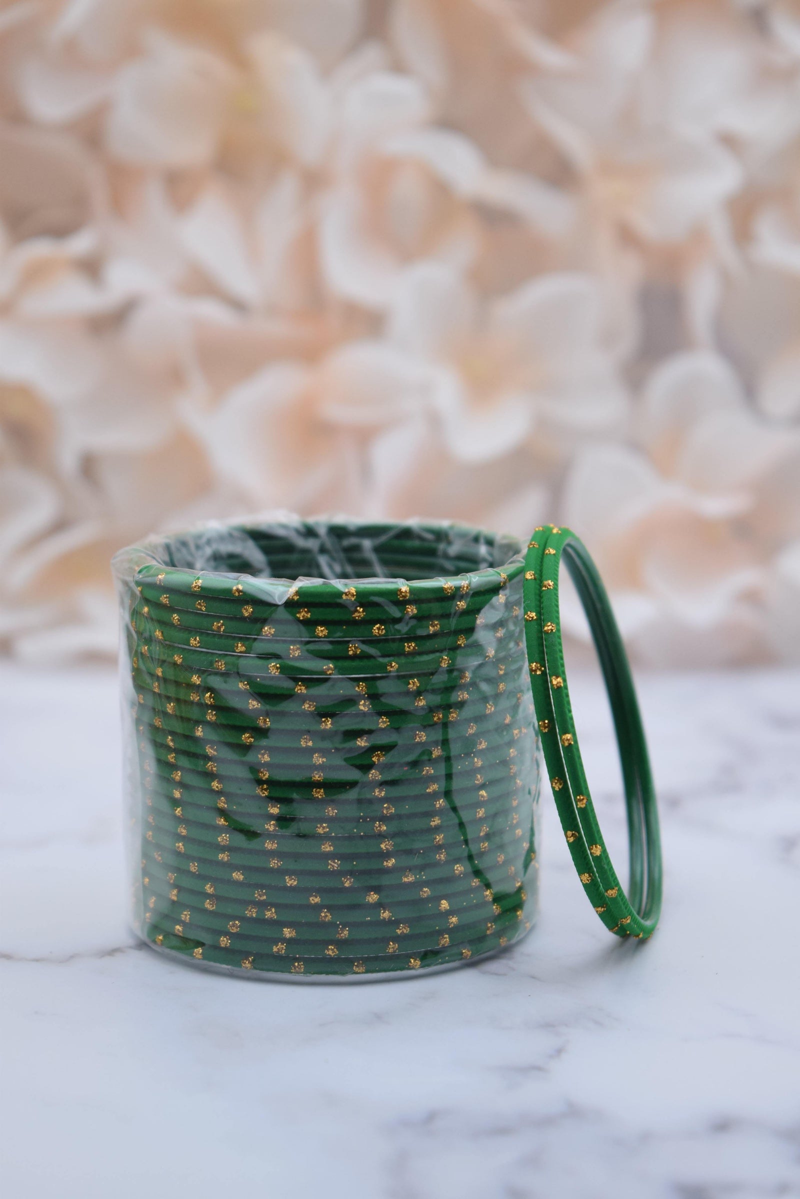 Green Bangle Stack - Choodiyan