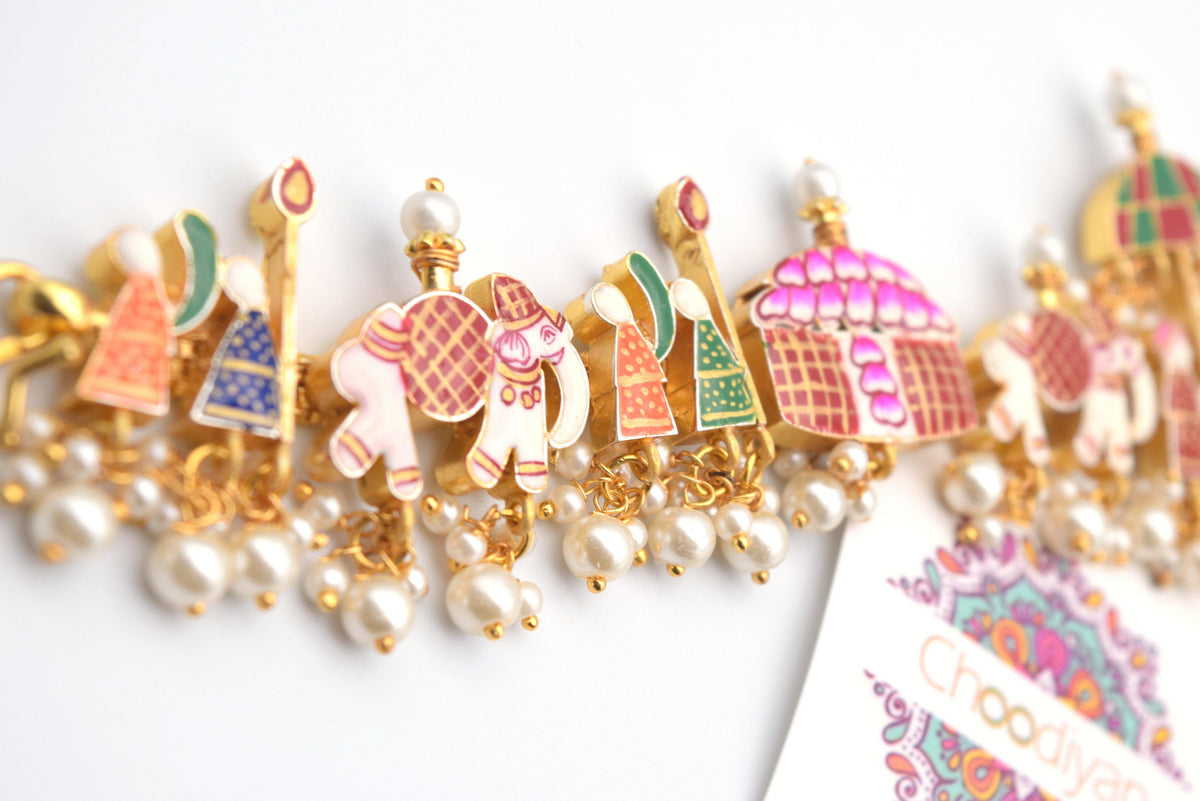 Heirloom - Meenakari Anklet - Choodiyan