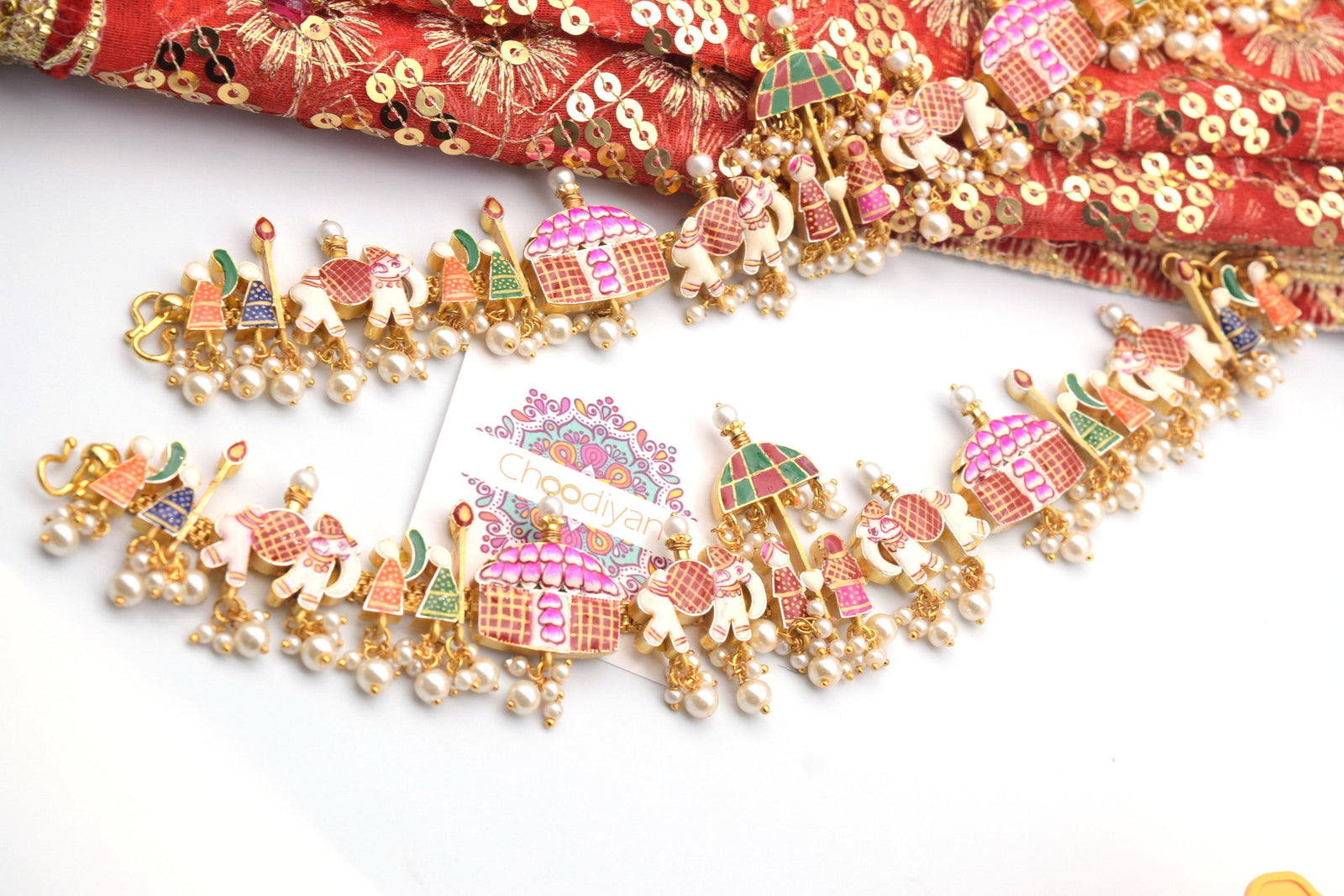 Heirloom - Meenakari Anklet - Choodiyan