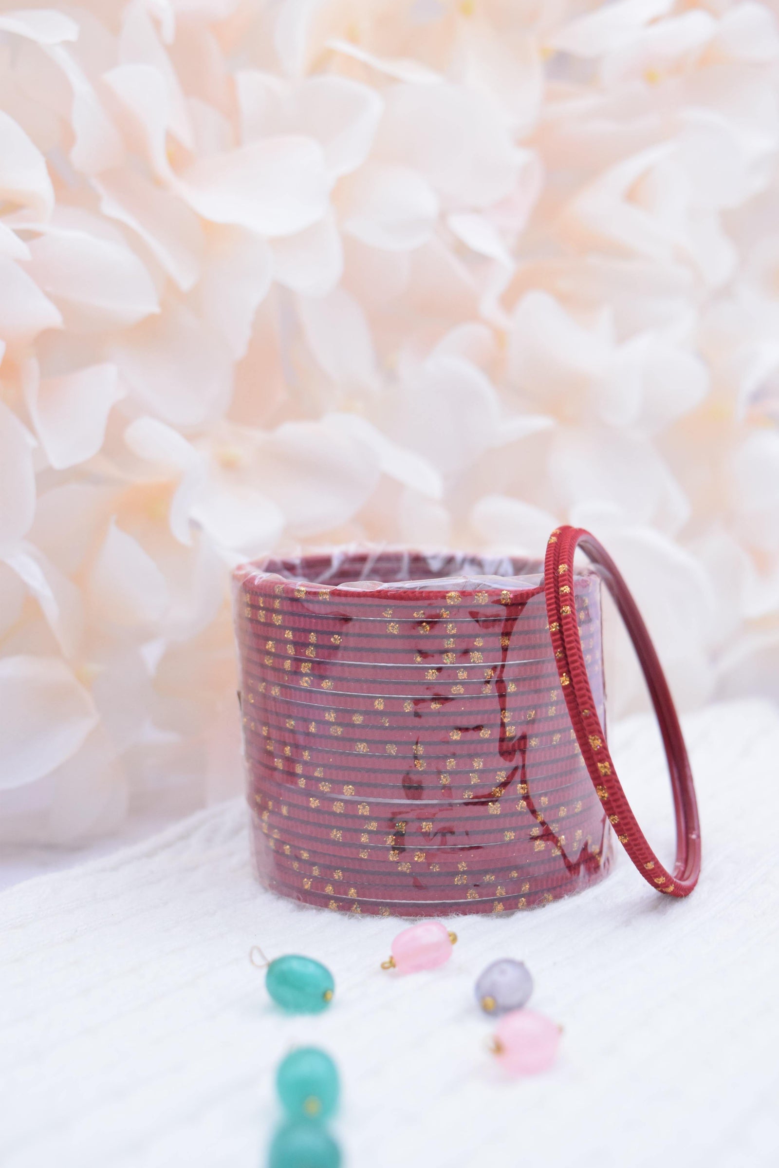 Red Bangle Stack - Choodiyan