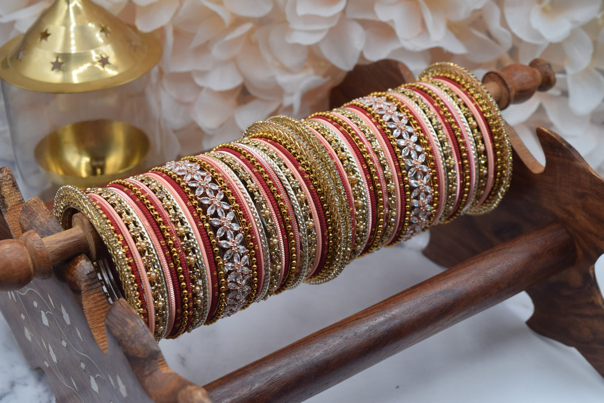 Red Bangle Set