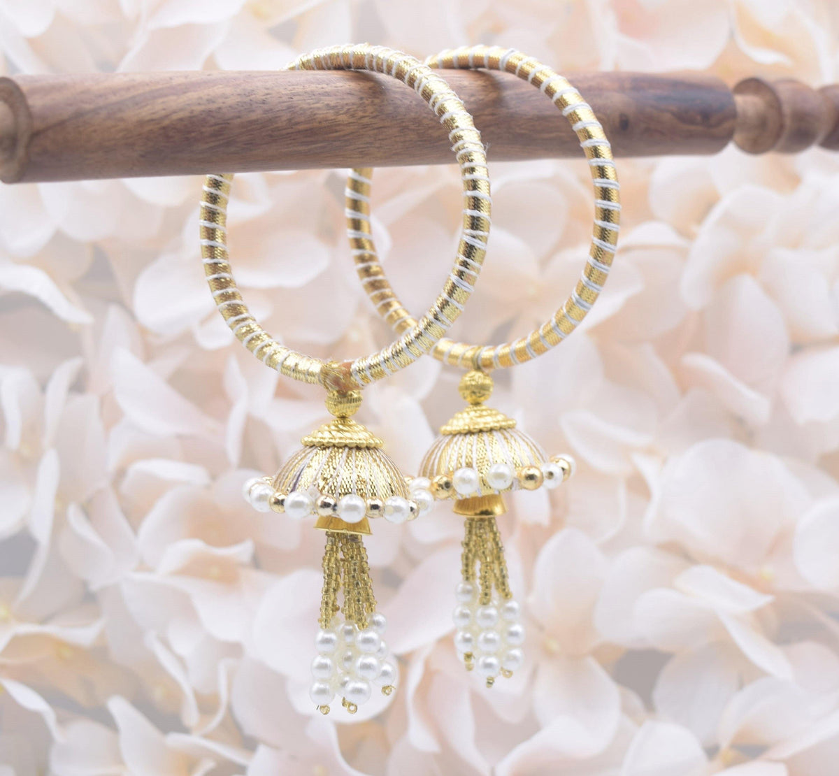 Threaded Jhumki Bangles (size 2.8) - Choodiyan