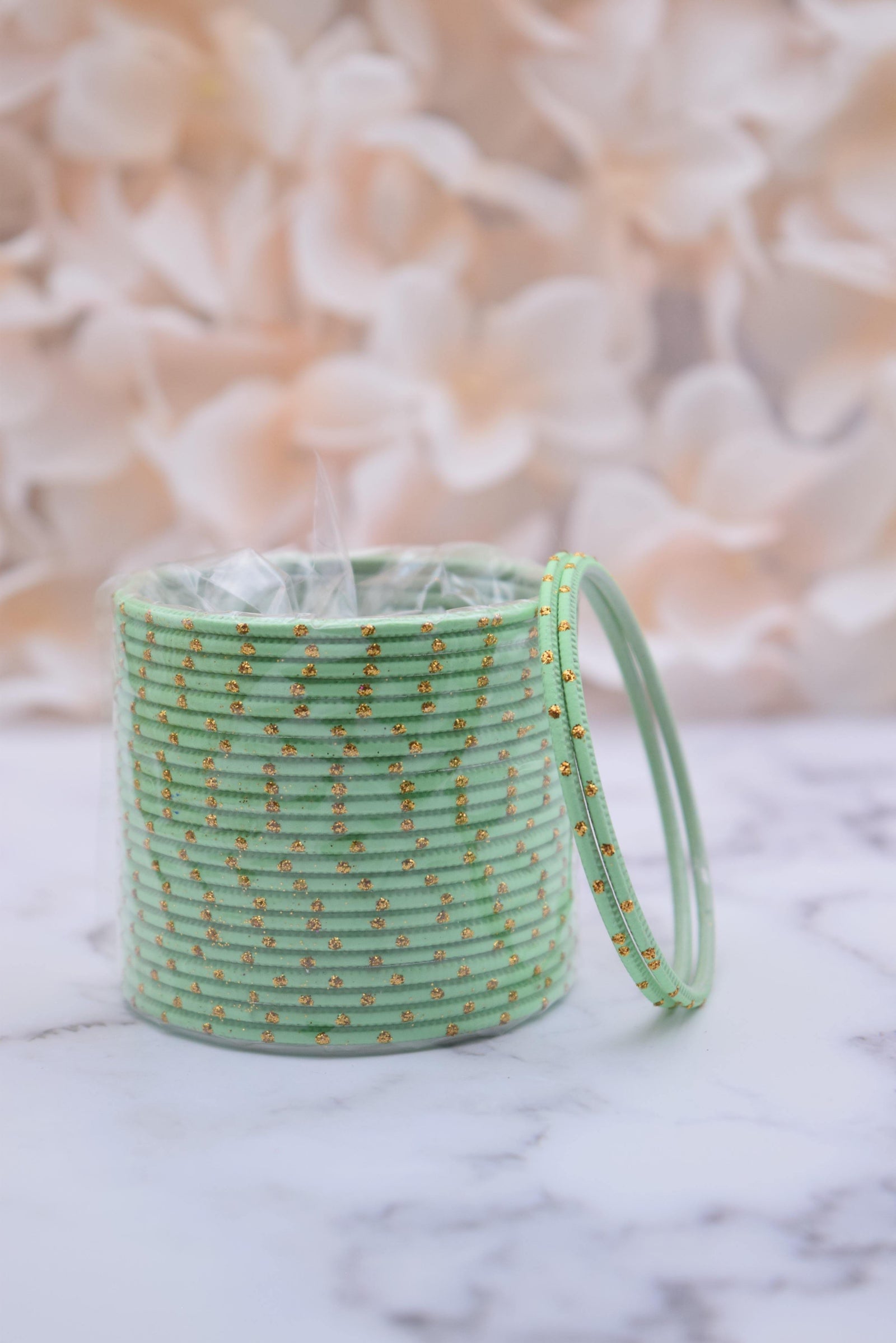 Sea Green Bangle Stack - Choodiyan