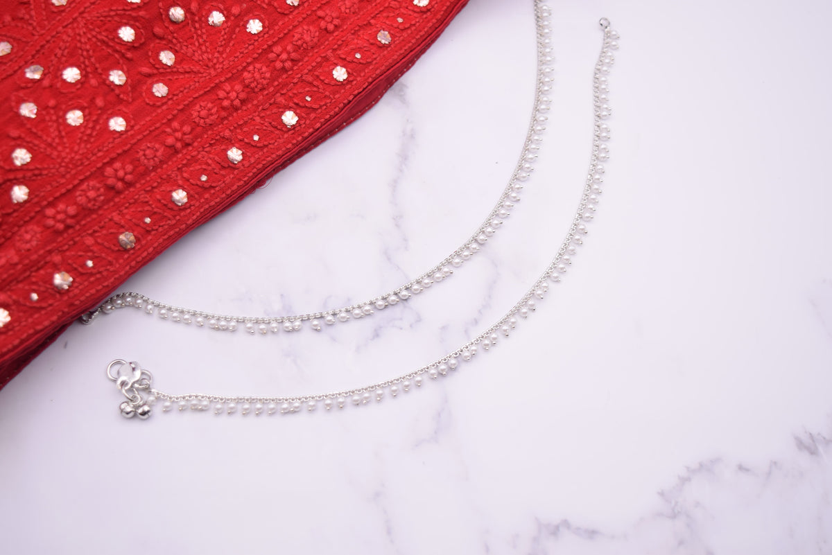 silver anklet silver payal anklets 