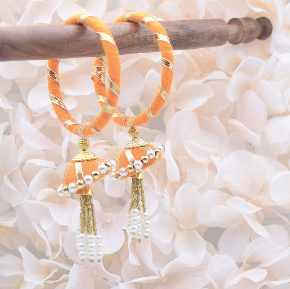 Threaded Jhumki Bangles (size 2.8) - Choodiyan