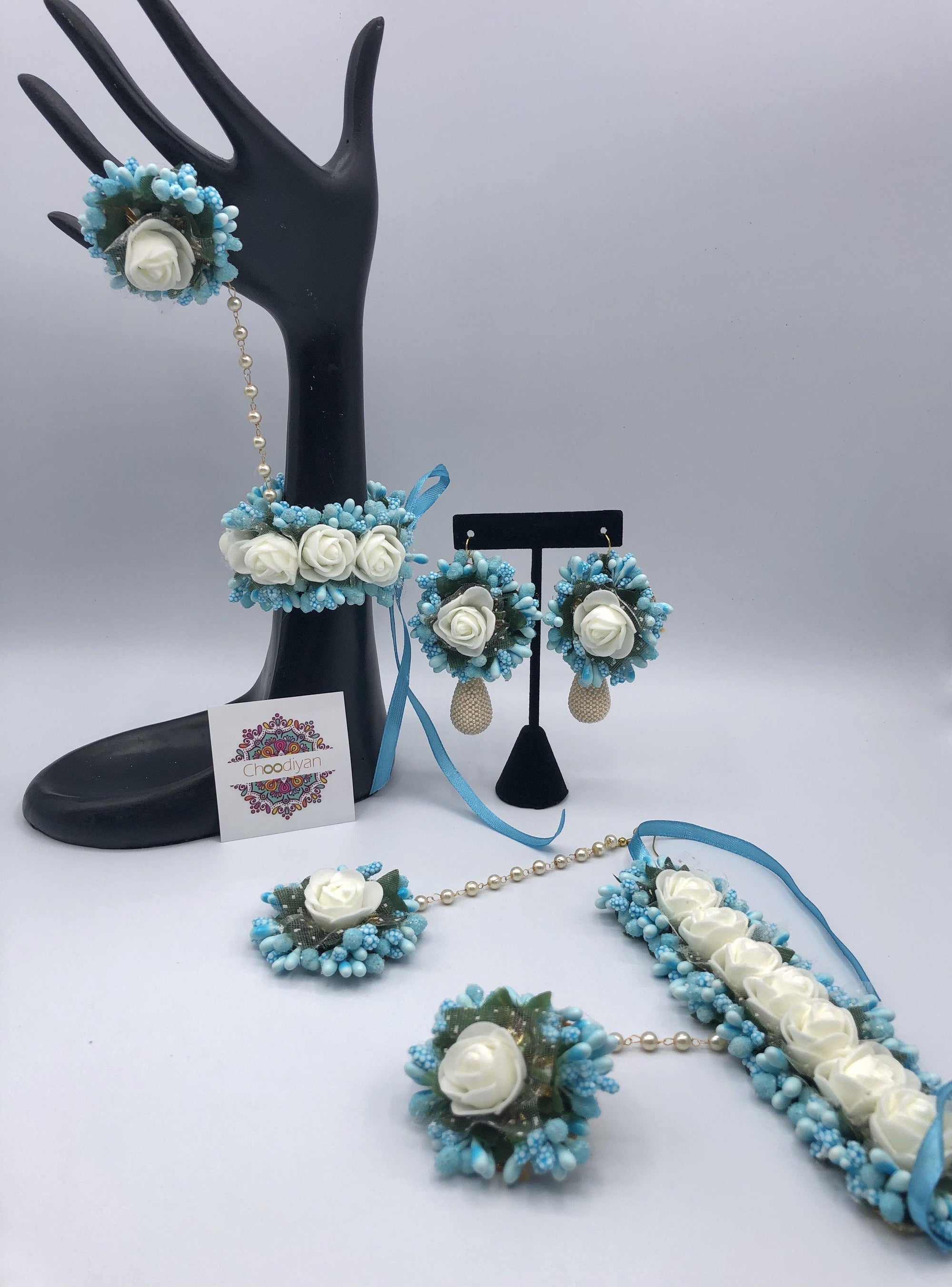 Shana - Floral Jewelry - Choodiyan