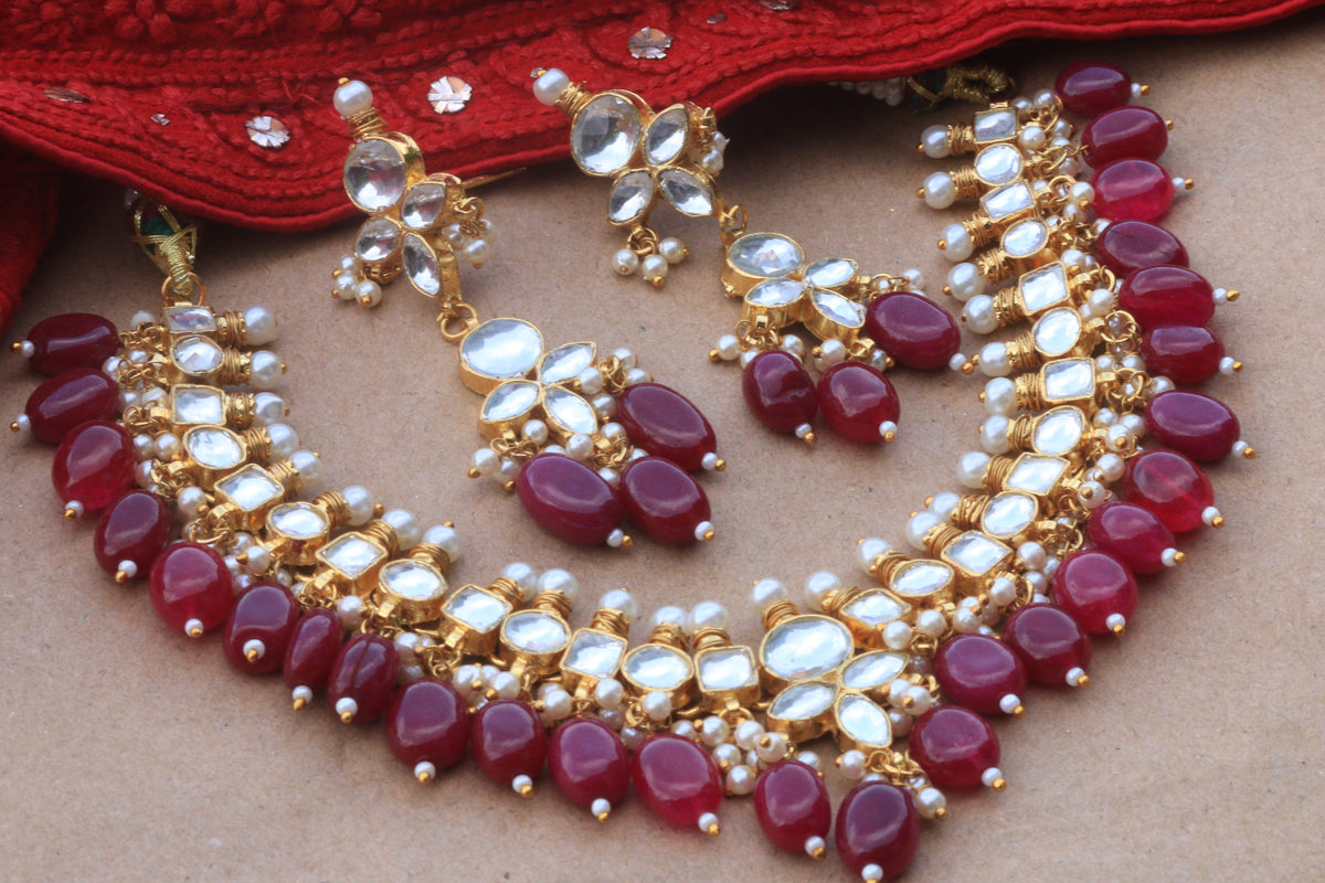 Ananya - Ahemdabadi Kundan Necklace Set