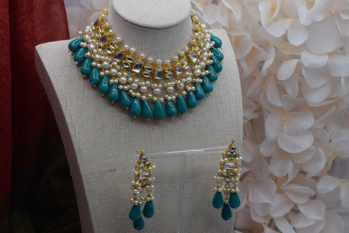 Fatima - Pachi Kundan Necklace Set