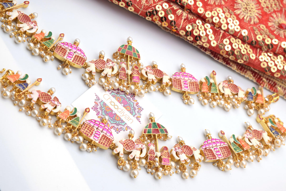 Heirloom - Meenakari Anklet - Choodiyan