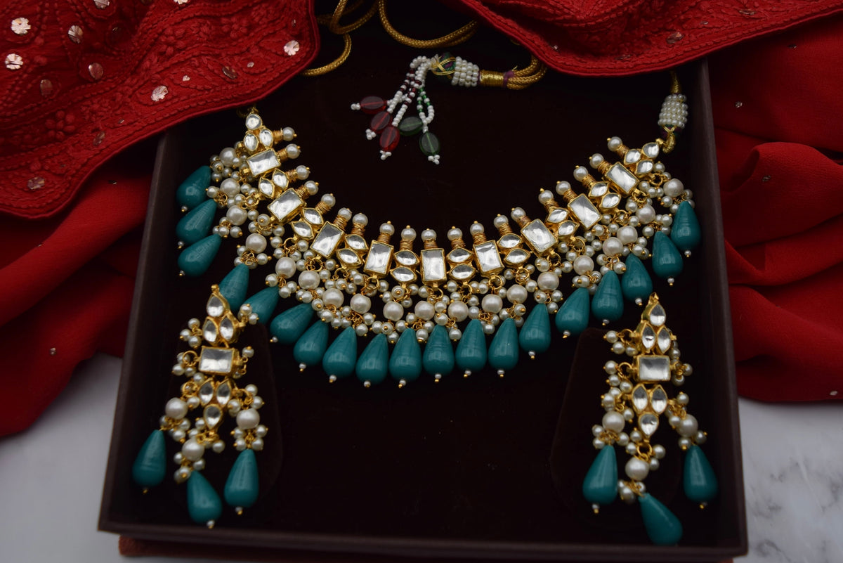 Fatima - Pachi Kundan Necklace Set