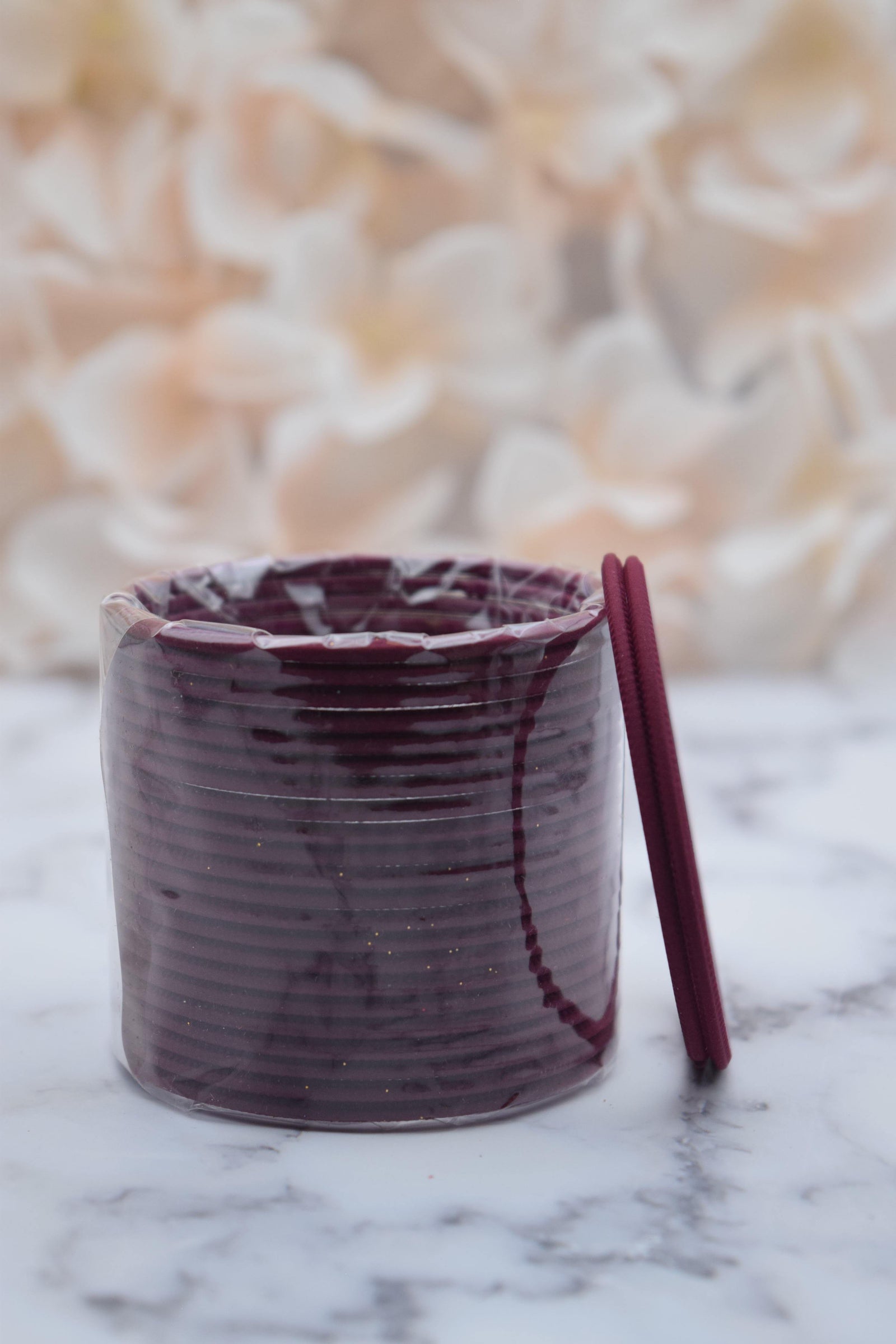 Burgundy Bangle Stack - Choodiyan