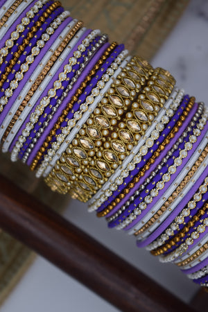 Purple on sale bangles set