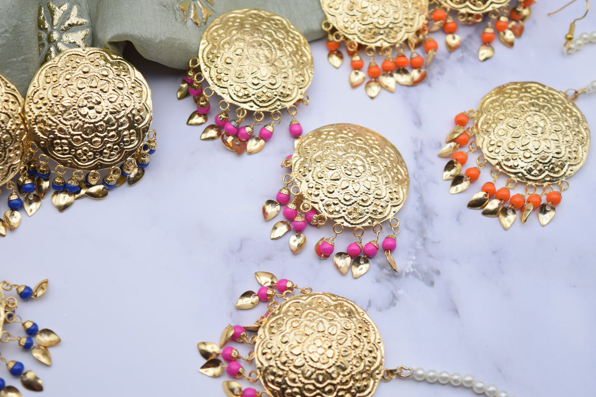 Anushka - Earrings and Tika - Additional Colors Available