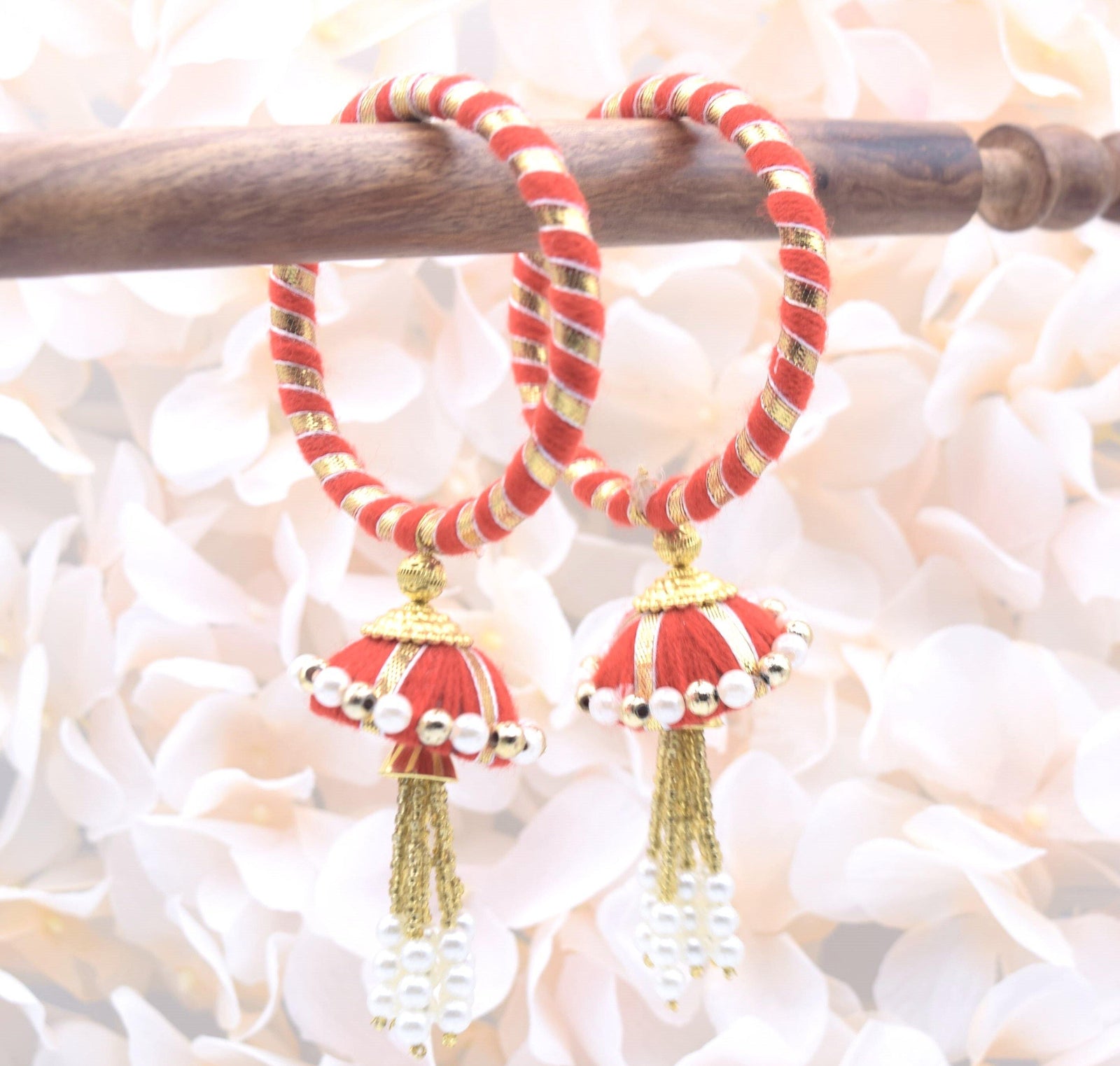 Jhumki Threaded Bangles (size 2.6) - Choodiyan