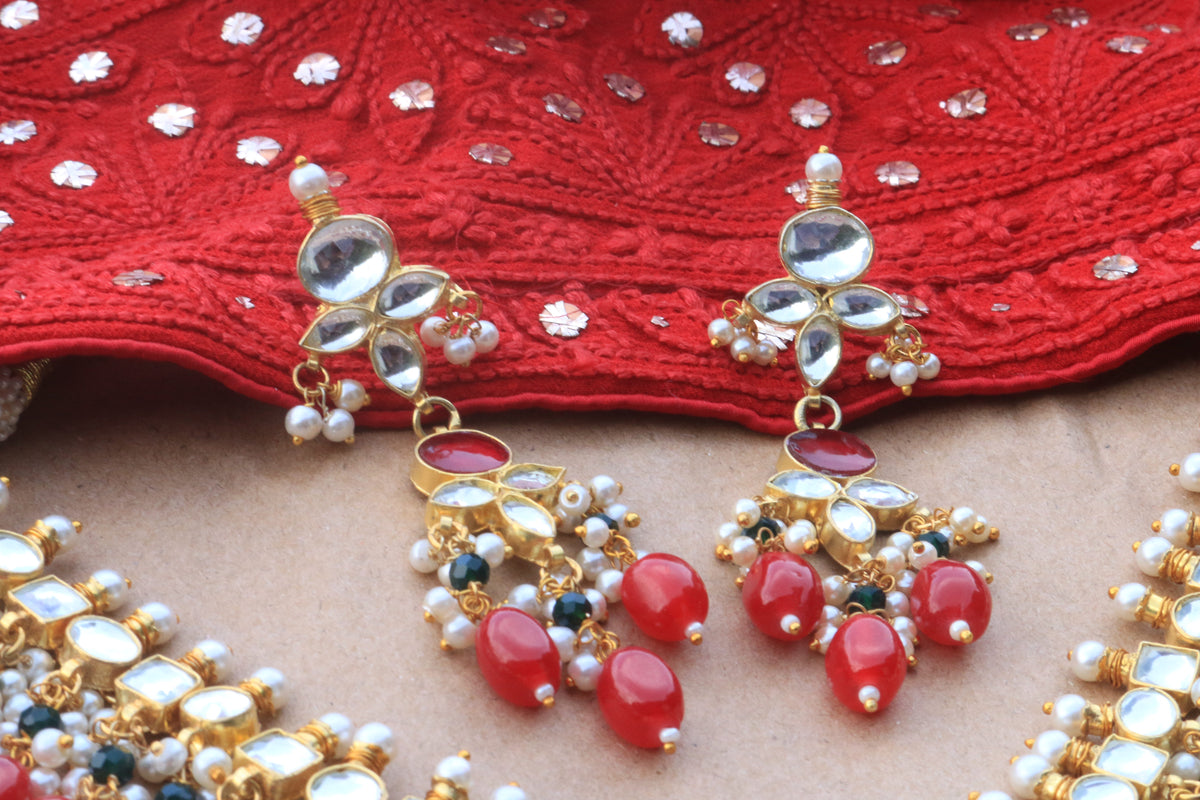 Tanya - Ahemdabadi Kundan Necklace Set