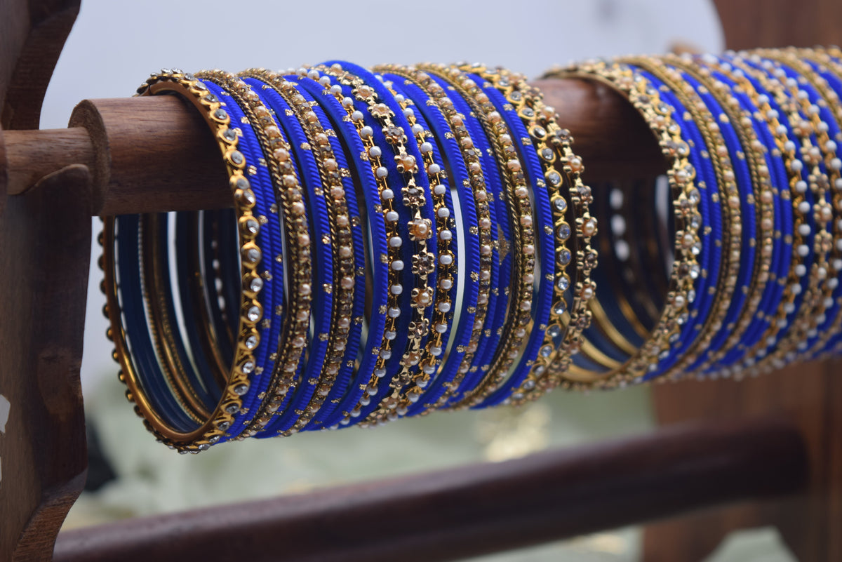 Royal Blue Bangles - Size 2.6