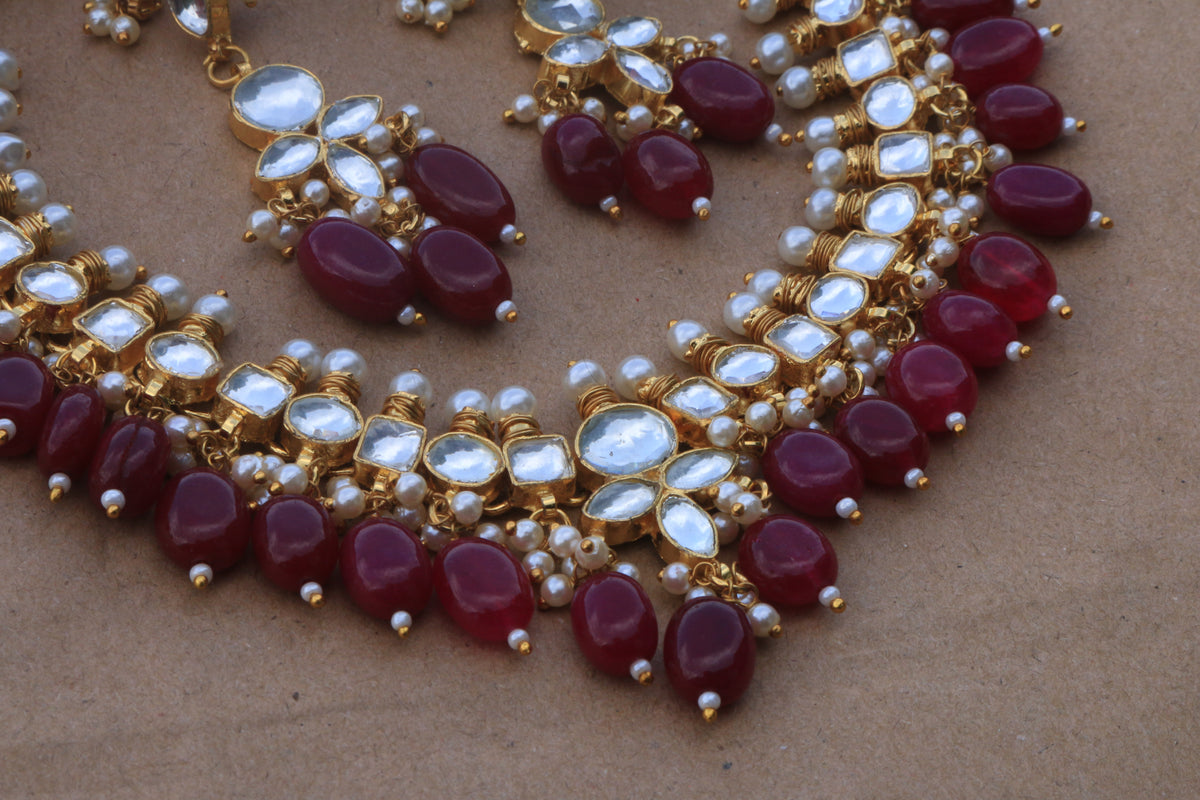 Ananya - Ahemdabadi Kundan Necklace Set
