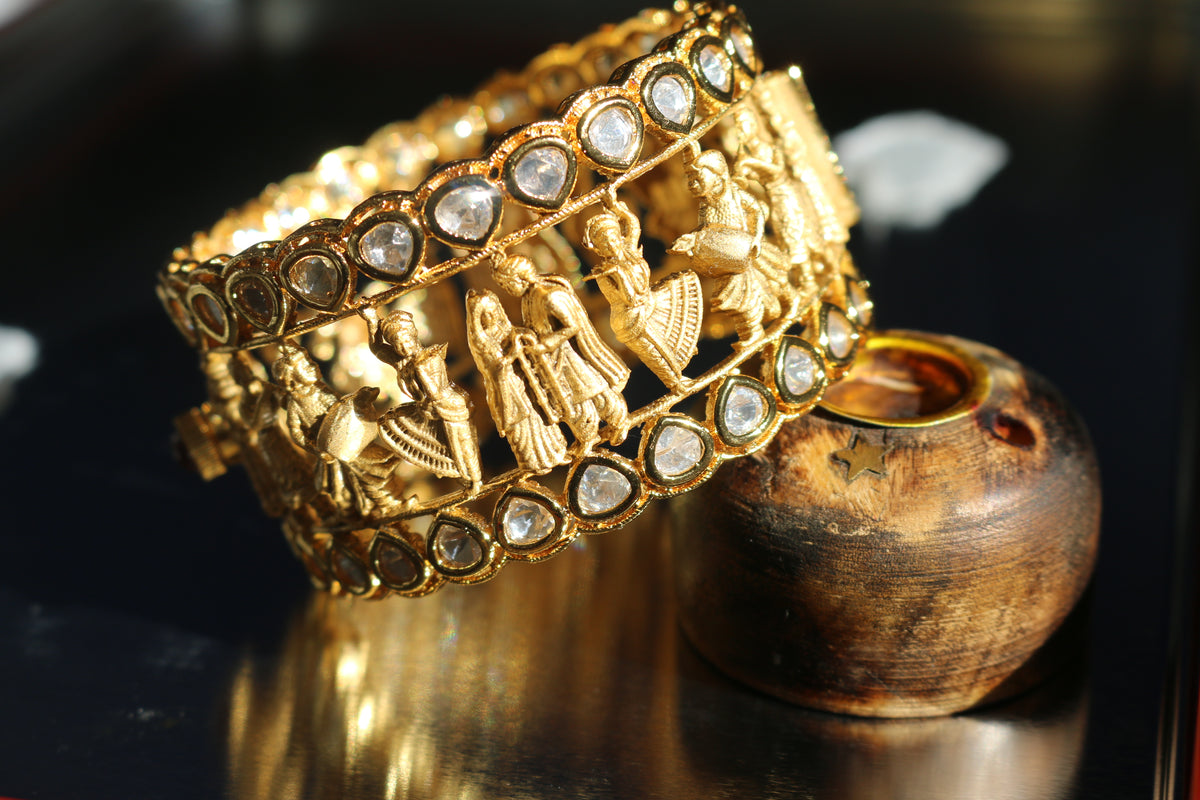 Myra - Pair of Kundan kade