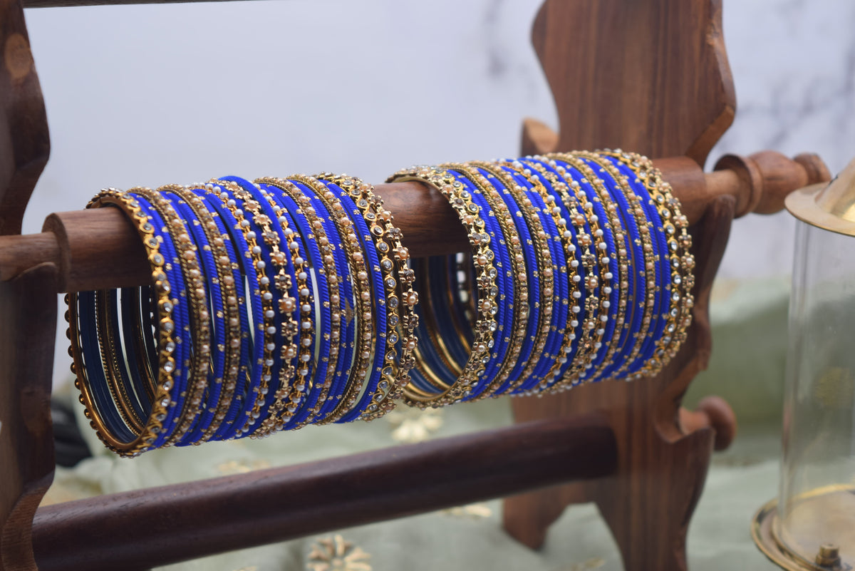 Royal Blue Bangles - Size 2.6
