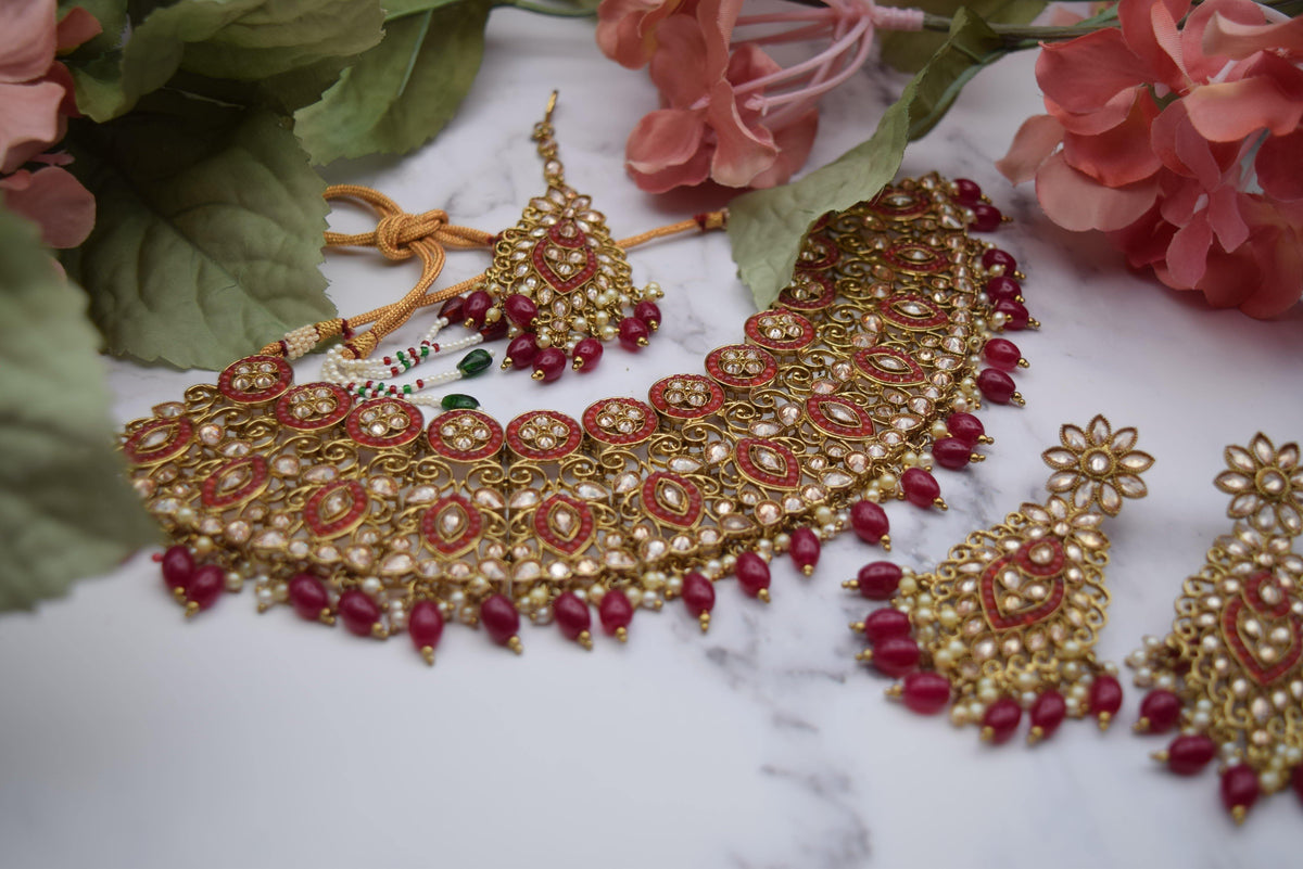 Aradhya - Polki Necklace - Choodiyan
